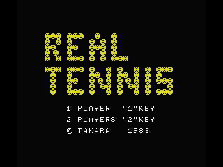 Real Tennis screenshot 3 for MSX